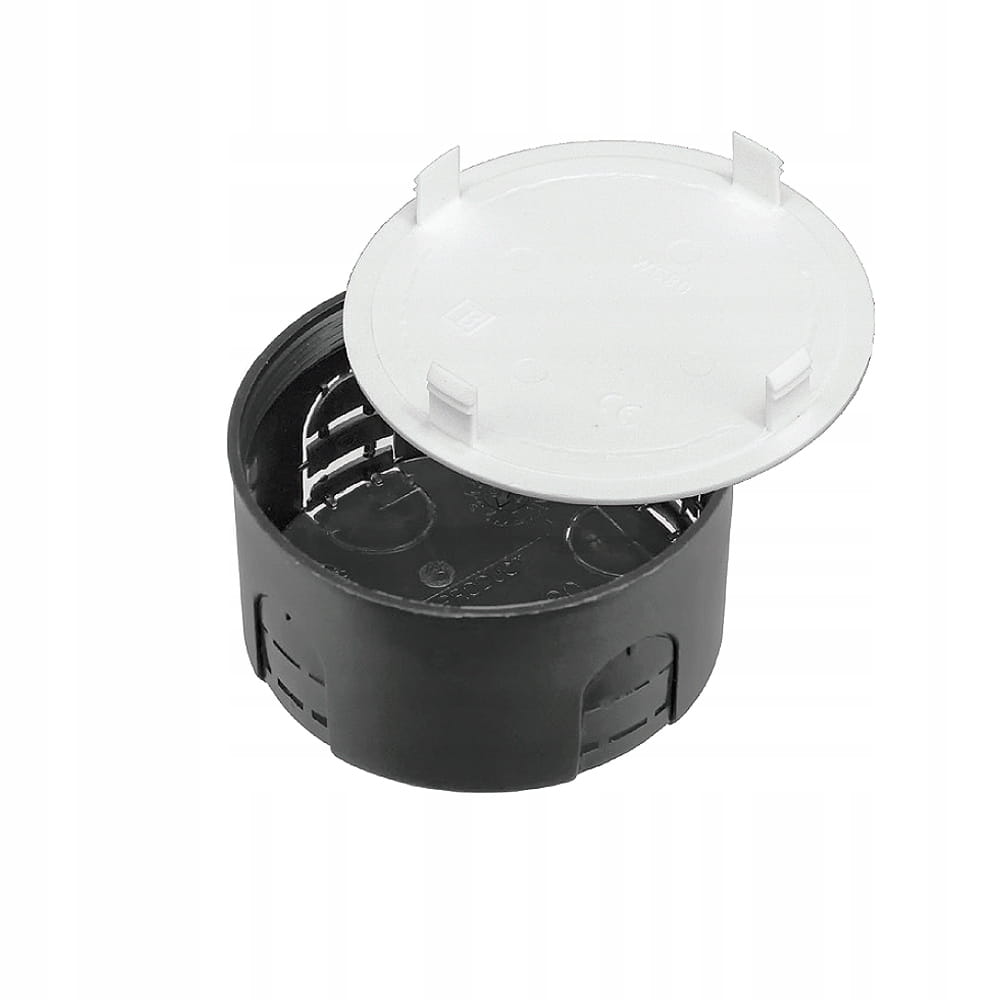 Puszka instalacyjna 80mm podtynkowa czarna - 5szt 02